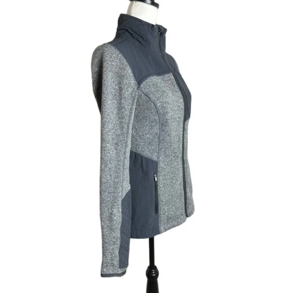 Athleta Truckee Grey & Grey Heathered Jacket‎